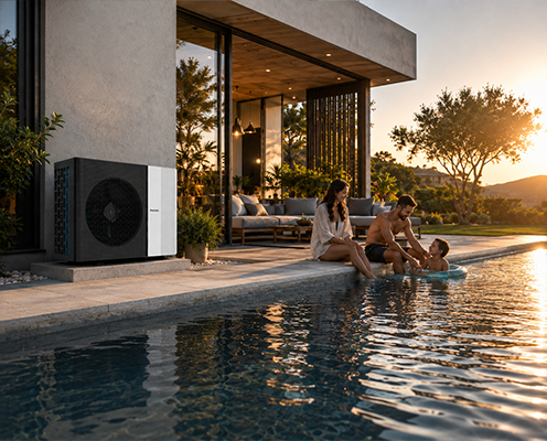 Heat pump for pool