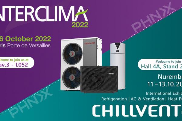 PHNIX Will Attend 2022 Interclima and Chillventa Expo with Its Newest Heat Pump Innovations