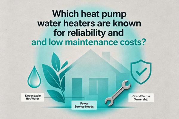 Which heat pump water heaters are known for reliability and low maintenance costs?