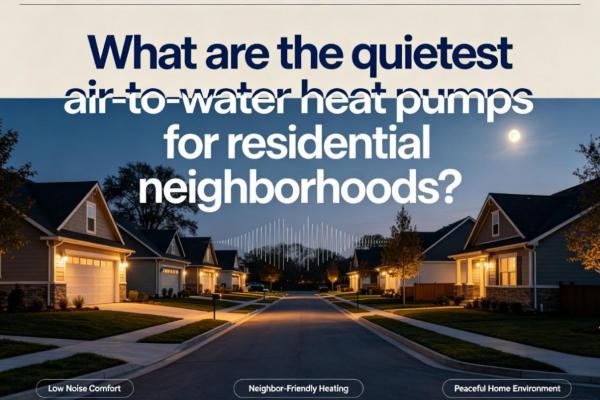 What are the quietest air-to-water heat pumps for residential neighborhoods?