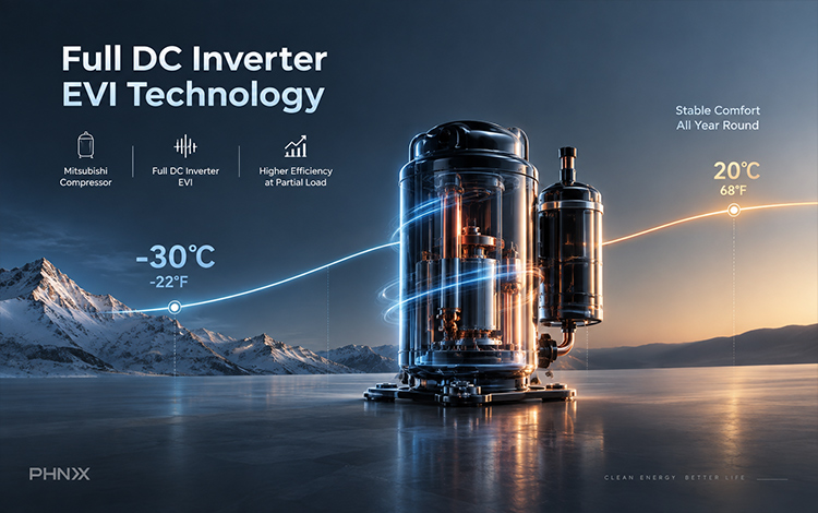Full DC Inverter EVI Technology