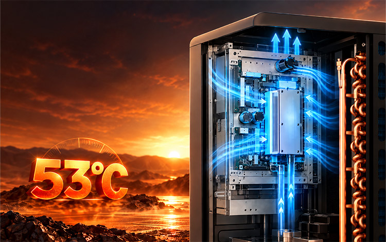 Reliable Cooling in 53°C Heat