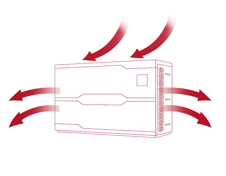 Double-side Airflow Outlet