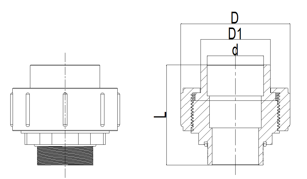 PVC Union- MPT x SLIP